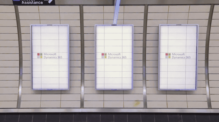 Microsoft — International Digital OOH and Environmental Takeover Creative for Surface Pro 8 and Dynamics 365