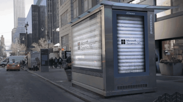 Microsoft — International Digital OOH and Environmental Takeover Creative for Surface Pro 8 and Dynamics 365